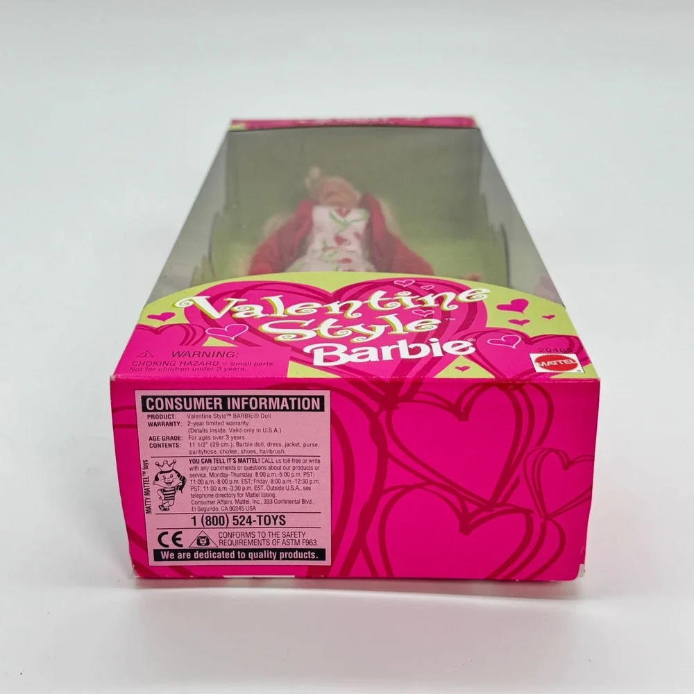 Mattel Valentine Style Barbie Doll 1998 Target Special Edition Red Heart 20465